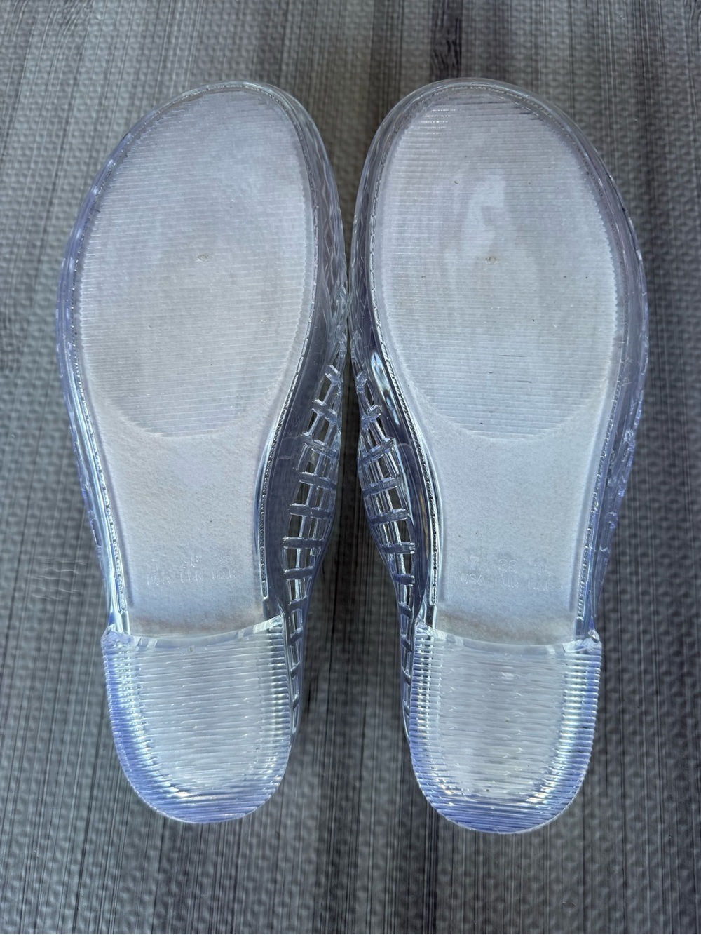 Jellypop Clear Mary Jane Mule Jelly Flats - Transparent - Picture 3 of 5